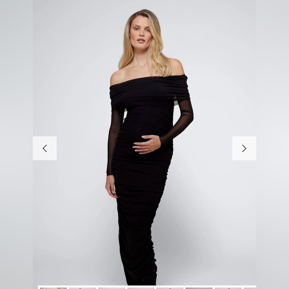 Bumpsuit mesh off the shoulder maxi dress ✨